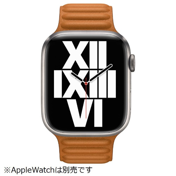 Apple Watch レザーリンク 純正 ゴールデンブラウン-