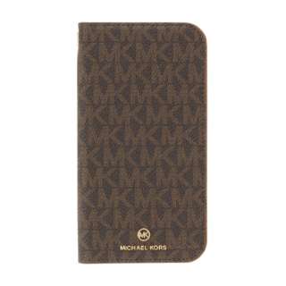 MICHAEL KORS - Folio Case Edge Corting with Tassel Charm for iPhone 13 [ Brown/Camel ] MICHAEL KORS@}CPR[X uE/Came MKECBCMFLIP2161