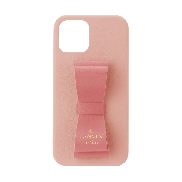 LANVIN en Bleu - Slim Wrap Case Stand & Ring Ribbon 2-Tone for iPhone 13 [  Baby Pink/Vivid Pink ] LANVIN en Bleu　ランバンオンブルー ピンク/ピンク LBR2BPVWPIP2161