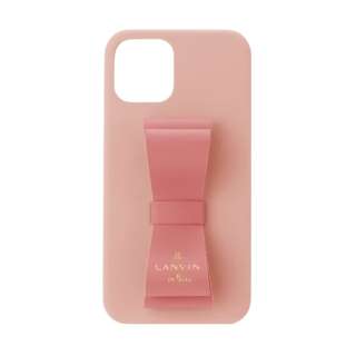 LANVIN en Bleu - Slim Wrap Case Stand & Ring Ribbon 2-Tone for iPhone 13 mini [ Baby Pink/Vivid Pink ] LANVIN en Bleu　ランバンオンブルー LBR2BPVWPIP2154