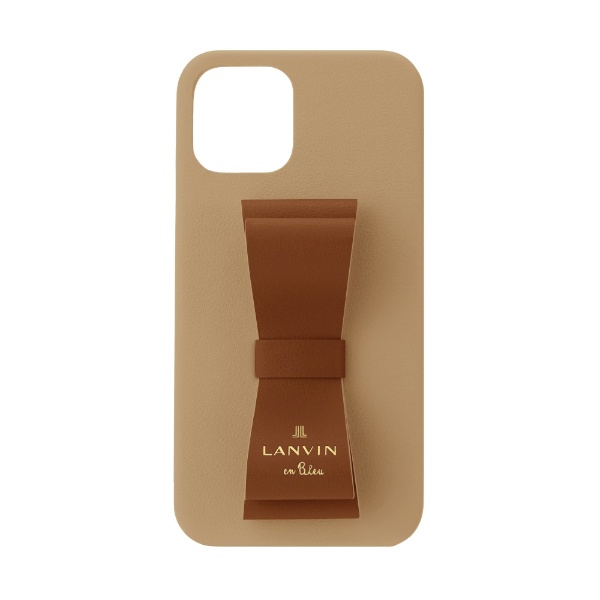 LANVIN en Bleu - Slim Wrap Case Stand &Ring Ribbon 2-Tone for iPhone 13 mini [ Retro Red/Terracotta ] LANVIN en Bleu Х󥪥֥롼 LBR2RRTWPIP2154