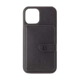 LANVIN COLLECTION - Shell Case Pocket for iPhone 13 [ Black ] LANVIN COLLECTION@oRNV LCPTBLKSCIP2161