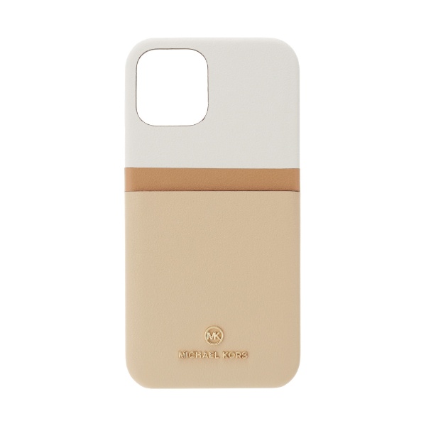 MICHAEL KORS - Slim Wrap Case Pocket for iPhone 13 [ Light Sand