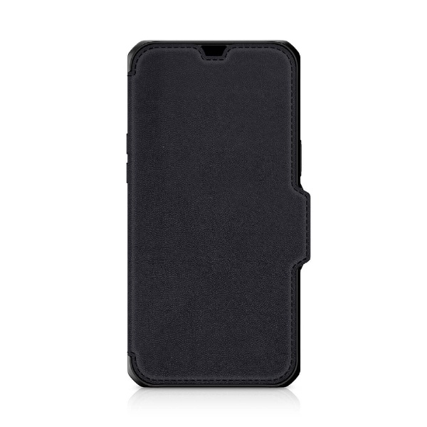 ITSKINS - Hybrid Folio Leather for iPhone 13 Pro [ Black with real 
