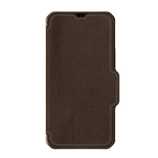 ITSKINS - Hybrid Folio Leather for iPhone 13 Pro Max/12 Pro Max [ Brown with real leather ] ITSKINS@CbgXLY AP2M-HYBRF-BNRL_4