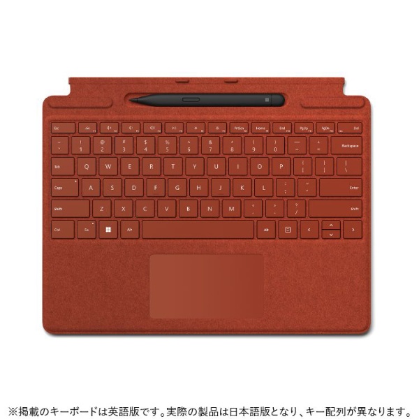 Surface Pro スリム ペン２付き Signature キーボード ポピー レッド 8X6-00039