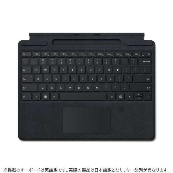 有Microsoft Surface Pro指纹认证感应器的Signature键盘黑色8XF-00019_1