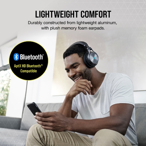 ゲーミングヘッドセット Virtuoso RGB WIRELESS XT ブラック CA-9011188-AP [ワイヤレス（Bluetooth）+有線  /両耳 /ヘッドバンドタイプ] CORSAIR｜コルセア 通販