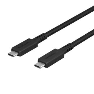 USB-C ⇔ USB-Cケーブル [充電 /転送 /1.0m /USB Power Delivery /100W /USB3.2 Gen2] ブラック OWL-CBKG2PCC10-BK