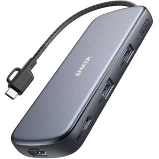 SSD 256GB [USB-C IXX HDMI /USB-A2{USB-CXd /USB Power DeliveryΉ /88W] fϊA_v^ 4KΉ(Chrome/iPadOS/Mac/Windows11Ή) O[ A83470A2