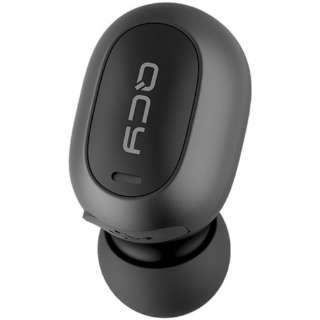 ブルートゥースイヤホン カナル型 片耳 ブラック QCY-MINI2BK [リモコン・マイク対応 /Bluetooth]