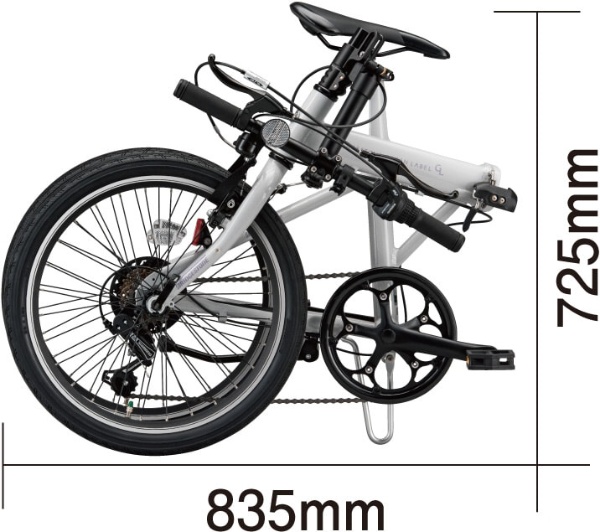 折りたたみ自転車 グリーンレーベル シルヴァ CYLVA F6F マット&グロスブラック LF6F21 [外装6段 /20インチ]  【キャンセル・返品不可】 ブリヂストン｜BRIDGESTONE 通販 | ビックカメラ.com