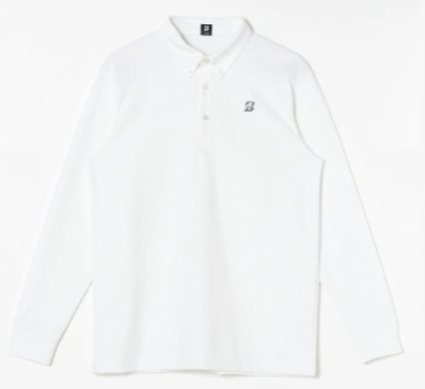  ゴルフ_ンズ ウエア 長袖ボタンダウンシャツ ホワイト Ｌサイズ VGM01F WH-L