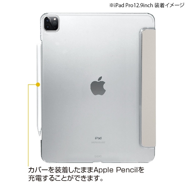 .9インチ iPad Pro第5世代用 軽量ハードケースカバー グレー TBC