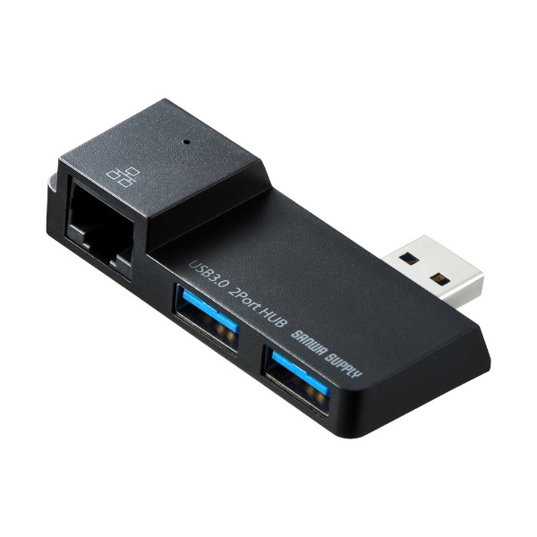 LAN変換アダプタ [USB-A オス→メス LAN /USB-Aｘ2] Surface Pro用