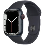 Apple Watch Series 7(GPS+Cellular型号)-41mm午夜铝情况和午夜运动带-常规午夜铝MKHQ3J/A