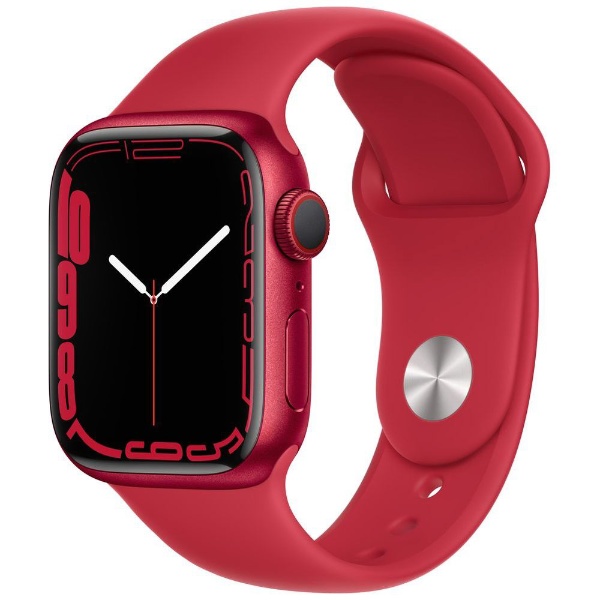 Apple Watch Series 7（GPS+Cellularモデル） 41mm  （PRODUCT）REDアルミニウムケースと（PRODUCT）REDスポーツバンド[レギュラー] MKHV3J/A