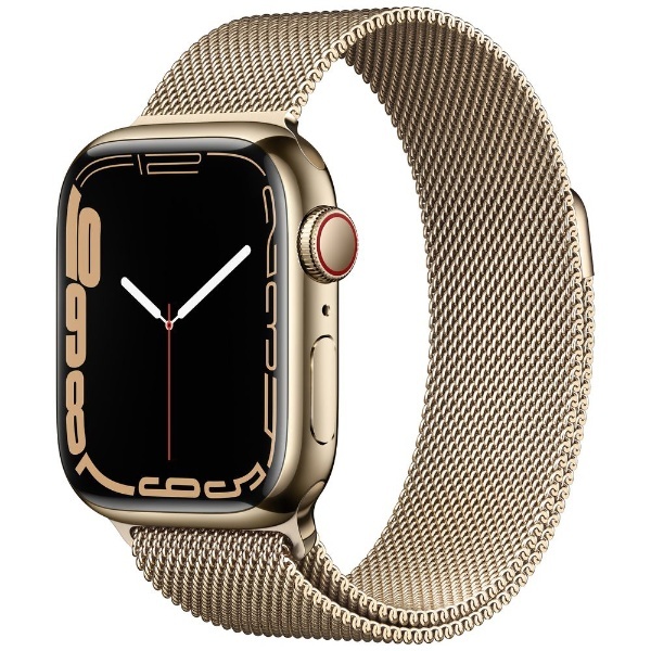 Apple Watch Series 7（GPS+Cellularモデル）- 41mmゴールドステンレススチールケースとゴールドミラネーゼループ  ゴールドステンレススチール MKJ03J/A アップル｜Apple 通販 | ビックカメラ.com