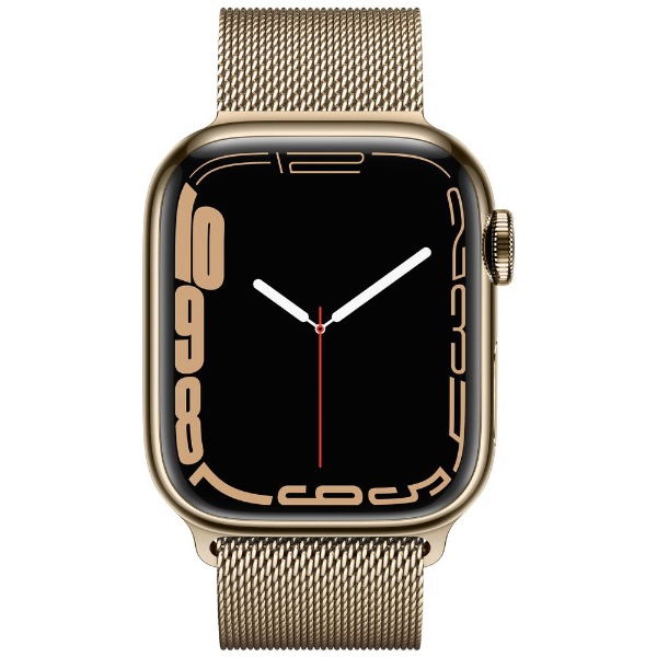 ビックカメラ.com - Apple Watch Series 7（GPS+Cellularモデル）-  41mmゴールドステンレススチールケースとゴールドミラネーゼループ ゴールドステンレススチール MKJ03J/A