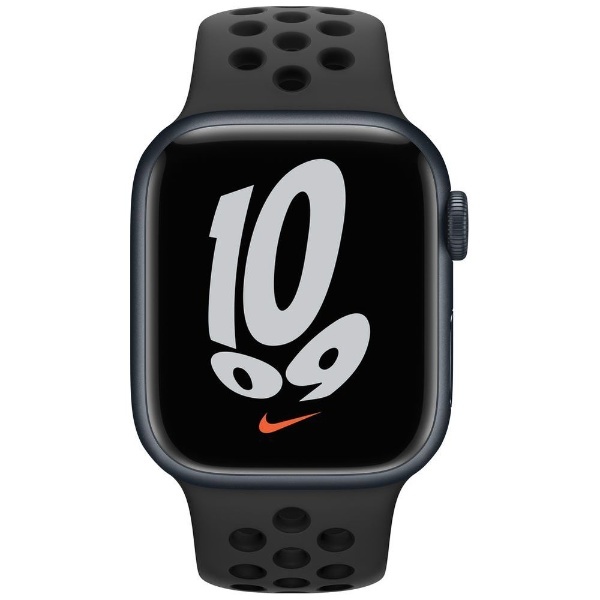 Apple Watch Nike Series 7（GPS+Cellularモデル） 41mm ミッドナイトアルミニウムケースとアンスラサイト/ブラックNikeスポーツバンド[レギュラー]  ミッドナイトアルミニウム MKJ43J/A アップル｜Apple 通販