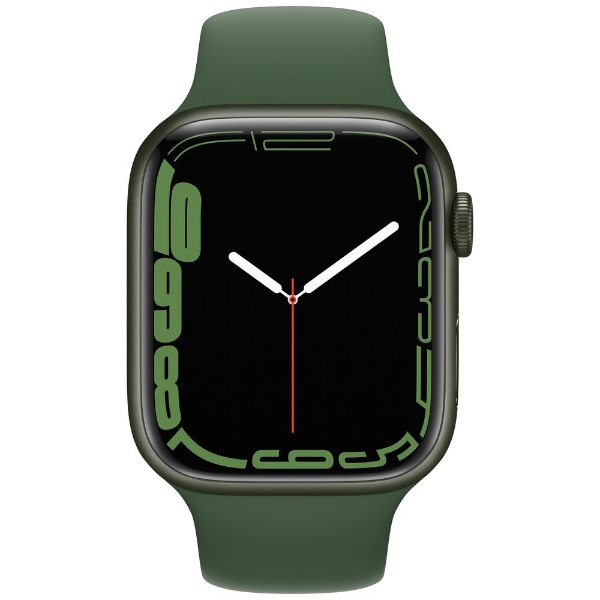 ビックカメラ.com - Apple Watch Series 7（GPS+Cellularモデル）-  45mmグリーンアルミニウムケースとクローバースポーツバンド - レギュラー グリーンアルミニウム MKJR3J/A