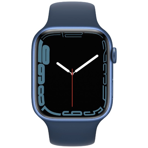 ビックカメラ.com - Apple Watch Series 7（GPS+Cellularモデル）-  45mmブルーアルミニウムケースとアビスブルースポーツバンド - レギュラー ブルーアルミニウム MKJT3J/A