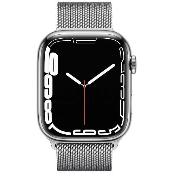 Apple Watch Series 7（GPS+Cellularモデル）- 45mmシルバーステンレス