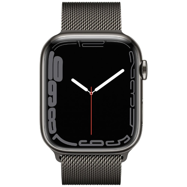 Apple Watch Series 7（GPS+Cellularモデル）- 45mmグラファイトステンレススチールケースとグラファイトミラネーゼループ  グラファイトステンレススチール MKL33J/A アップル｜Apple 通販 | ビックカメラ.com