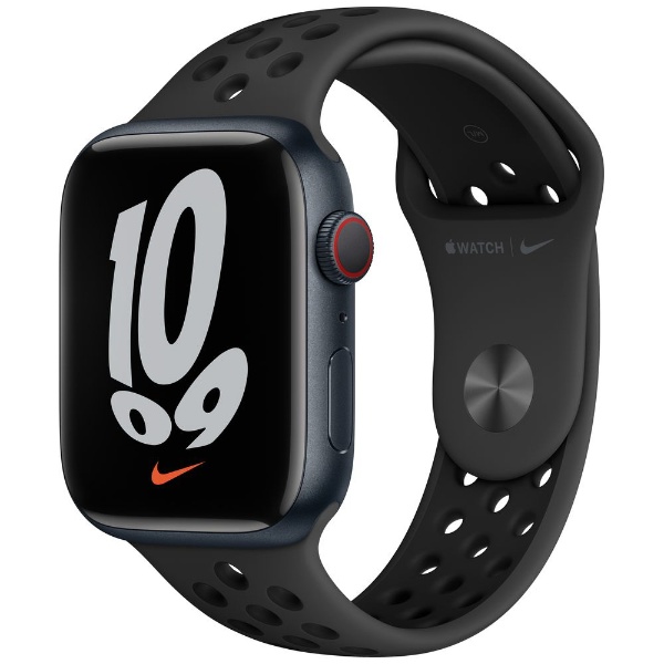 その他 その他 ビックカメラ.com - Apple Watch Nike Series 7（GPS+Cellularモデル）-  45mmミッドナイトアルミニウムケースとアンスラサイト/ブラックNikeスポーツバンド - レギュラー ミッドナイトアルミニウム MKL53J/A