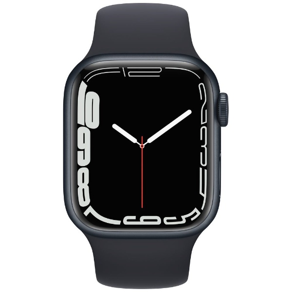 Apple Watch Series 7（GPSモデル）- 41mmミッドナイトアルミニウムケースとミッドナイトスポーツバンド - レギュラー  ミッドナイトアルミニウム MKMX3J/A