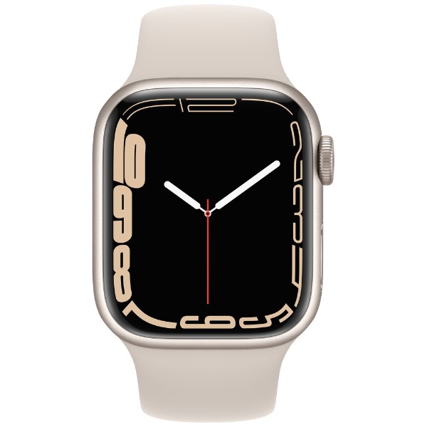 Apple Watch Series 7（GPSモデル）- 41mmスターライトアルミニウム