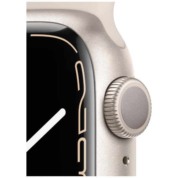 ビックカメラ.com - Apple Watch Series 7（GPSモデル）-  41mmスターライトアルミニウムケースとスターライトスポーツバンド - レギュラー スターライトアルミニウム MKMY3J/A