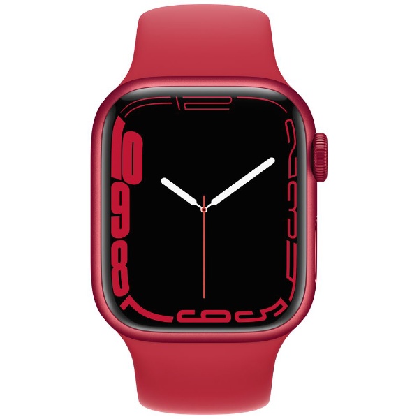 ビックカメラ.com - Apple Watch Series 7（GPSモデル）-  41mm（PRODUCT）REDアルミニウムケースと（PRODUCT）REDスポーツバンド - レギュラー REDアルミニウム MKN23J/A