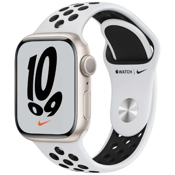 Apple Watch Nike Series 7iGPSfj- 41mmX^[CgA~jEP[XƃsAv`i/ubNNikeX|[coh - M[ X^[CgA~jE MKN33J/A_1