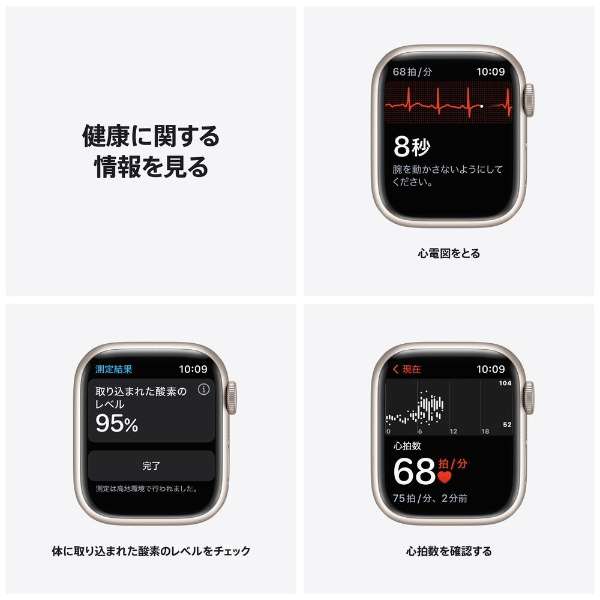Apple Watch Nike Series 7iGPSfj- 41mmX^[CgA~jEP[XƃsAv`i/ubNNikeX|[coh - M[ X^[CgA~jE MKN33J/A_5