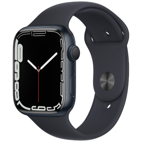 Apple Watch Series 7（GPSモデル）- 45mmミッドナイトアルミニウムケースとミッドナイトスポーツバンド - レギュラー  ミッドナイトアルミニウム MKN53J/A