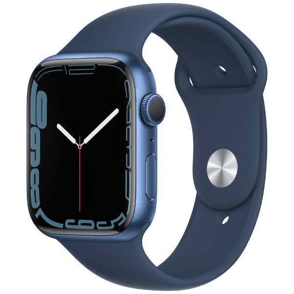 ビックカメラ.com - Apple Watch Series 7（GPSモデル）- 45mmブルーアルミニウムケースとアビスブルースポーツバンド -  レギュラー ブルーアルミニウム MKN83J/A