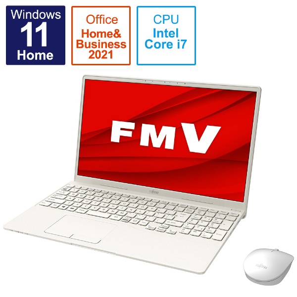 ノートパソコン LIFEBOOK TH90/F3 アイボリーホワイト FMVT90F3W [15.6型 /Windows11 Home /intel  Core i7 /Office HomeandBusiness /メモリ：16GB /SSD：512GB /2022年1月モデル]