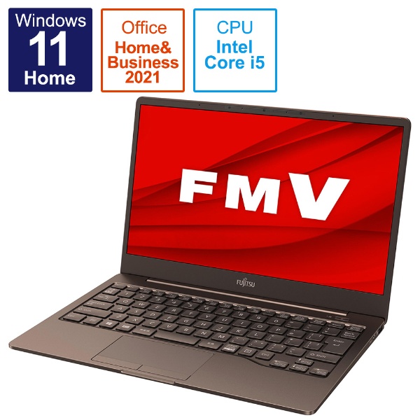 ノートパソコン LIFEBOOK CH75/F3 モカブラウン FMVC75F3M [13.3型 /Windows11 Home /intel  Core i5 /メモリ：8GB /SSD：256GB /Office HomeandBusiness /2021年10月モデル]