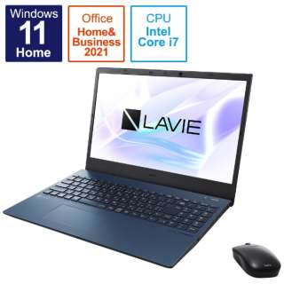 ノートパソコン LAVIE N15 ネイビーブルー PC-N1575CAL [15.6型 /Windows11 Home /intel Core i7 /Office HomeandBusiness /メモリ：8GB /SSD：512GB /2021年秋冬モデル]