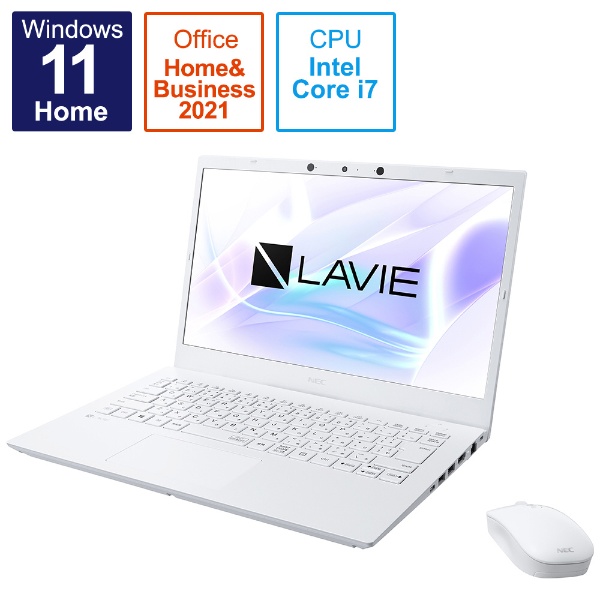 PC/タブレット ノートPC ビックカメラ.com - ノートパソコン LAVIE N14 パールホワイト PC-N1475CAW [14.0型 /Windows11 Home  /intel Core i7 /メモリ：8GB /SSD：512GB /Office HomeandBusiness /2021年秋冬モデル]