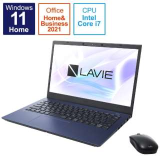 ノートパソコン LAVIE N14 ネイビーブルー PC-N1475CAL [14.0型 /Windows11 Home /intel Core i7 /Office HomeandBusiness /メモリ：8GB /SSD：512GB /2021年秋冬モデル]