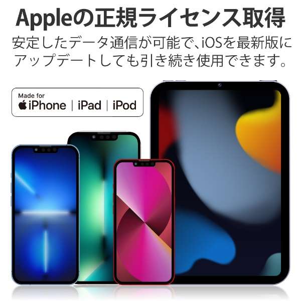 iPhone [dP[u Type-C CgjOP[u 1m PD Ή MFiF } y Lightning RlN^[ iPhone iPad iPod AirPods Ή z ^CvC iMacJ[f u[ u[ U2C-APCL10BU [1.0m]_3