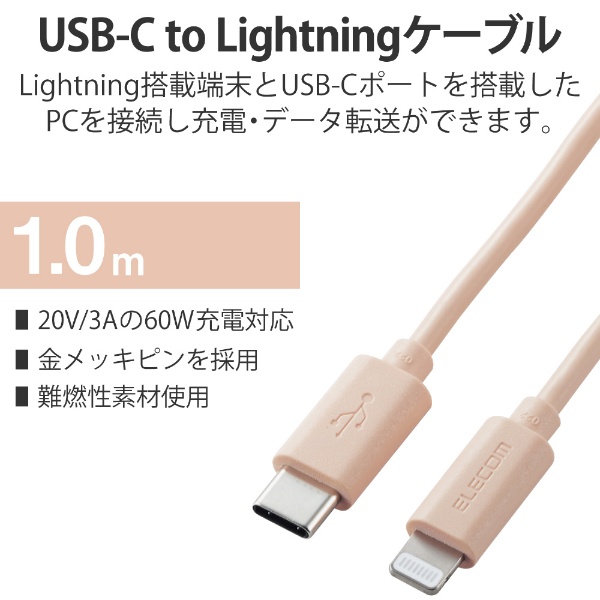 ライトニング ケーブル usb Type-C 0.3m 1m 1.5m 2m Lightning Apple iPhone iPad ライトニング PD 急速充電 データ 通信 転送