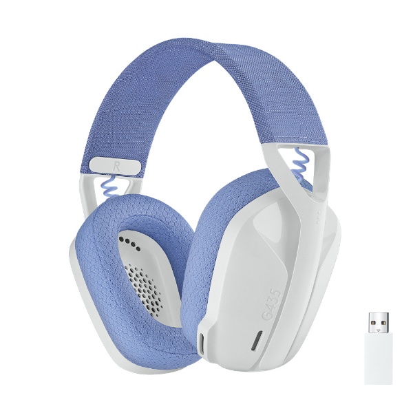 ゲーミングヘッドセット G435 オフホワイト＆ライラック G435WH [ワイヤレス（Bluetooth＋USB） /両耳 /ヘッドバンドタイプ]