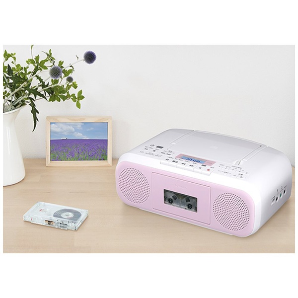 東芝(TOSHIBA) TY-CDS8-P(ピンク) CDラジオカセットレコーダー ワイド