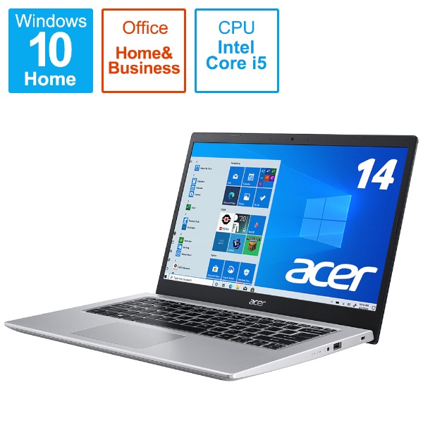 Ρȥѥ Aspire 5 㥳֥å A514-54-A58Y/KF [14.0 /Windows10 Home /intel Core i5 /Office HomeandBusiness /ꡧ8GB /SSD512GB /2021ǯ10ǥ]