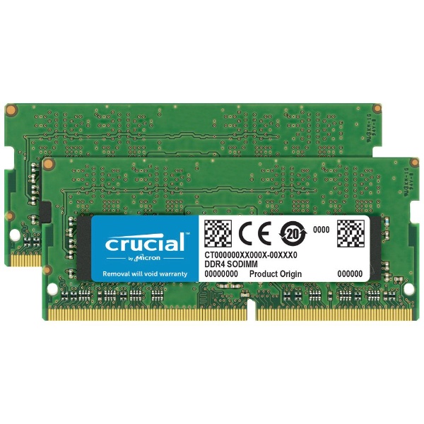 Micron DDR4-2400 16GB 2枚 合計32GB PCメモリ 匿名