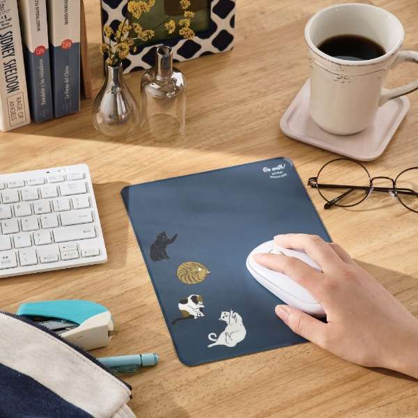 }EXpbh [1802300.3mm] Be with! animal mousepad SIAAR lR MP-AN04CAT_2