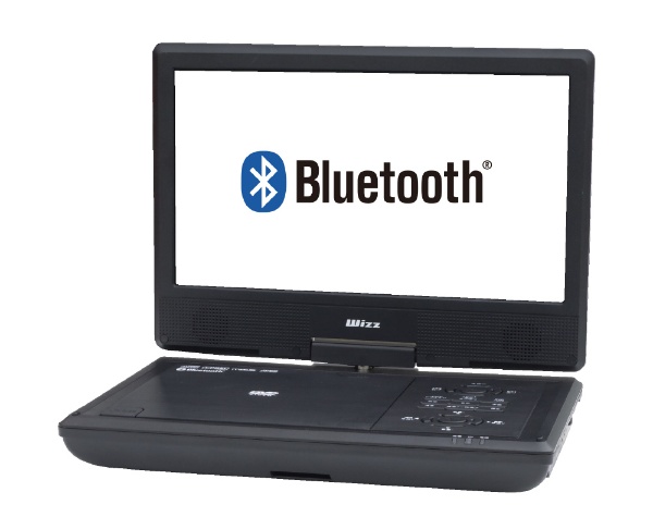 Bluetooth搭載 10.1インチ ポータブルDVDプレーヤー WPD-BT1070